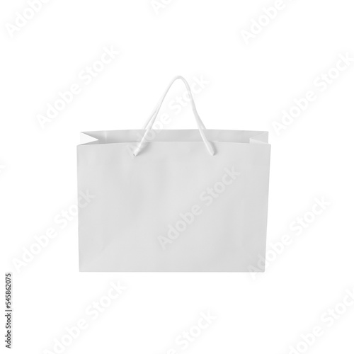 White shopping bag cutout, Png file