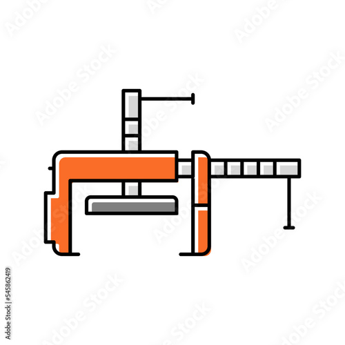 cabinetry clamp color icon vector illustration