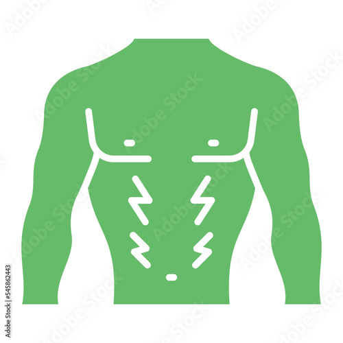 Body Pain Multicolor Glyph Icon