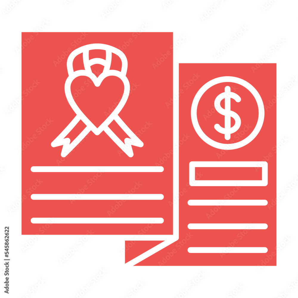 Brochure Multicolor Glyph Icon Brochure Multicolor Glyph Icon