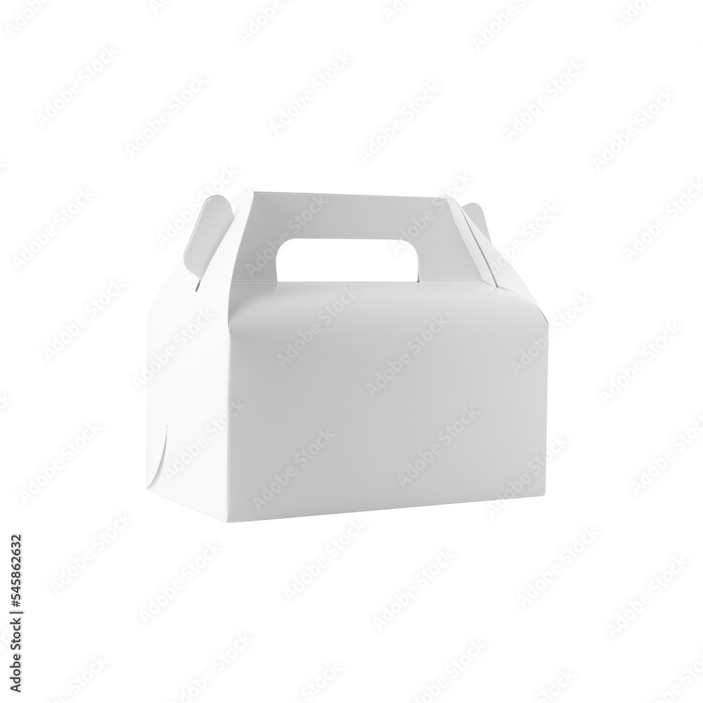 White food box mockup cutout, Png file. White food box mockup cutout, Png file.