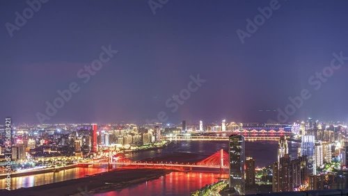 Wallpaper Mural Aerial time-lapse photography of city scenery in Nanchang, Jiangxi Torontodigital.ca