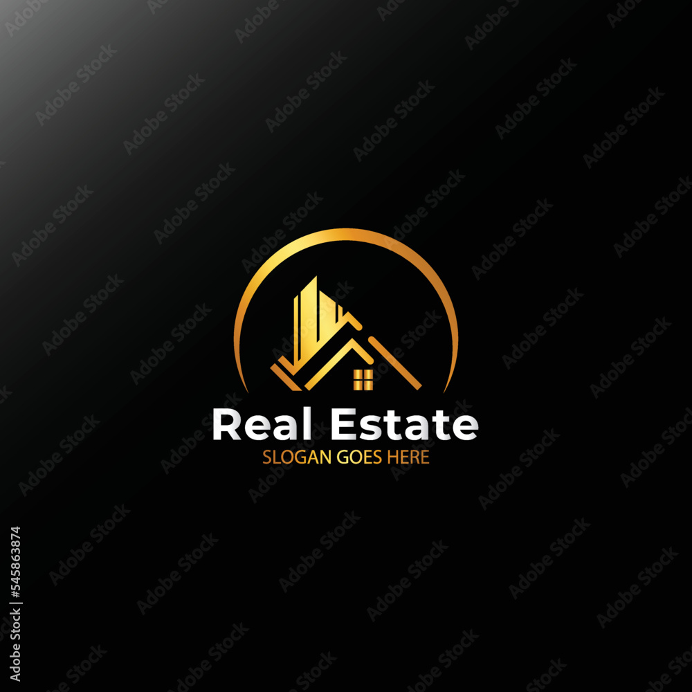 Gold Luxury Logo Design Real Estate Building Is An Illustrative Logo For Construction Business. It’s Great For Websites And The Design Is Print Friendly For All Medias. Gold Luxury Logo Design Real Estate Building Is An Illustrative Logo For Construction Business. It’s Great For Websites And The Design Is Print Friendly For All Medias.