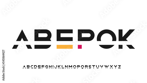 stylish minimal cut capital alphabet letter logo design