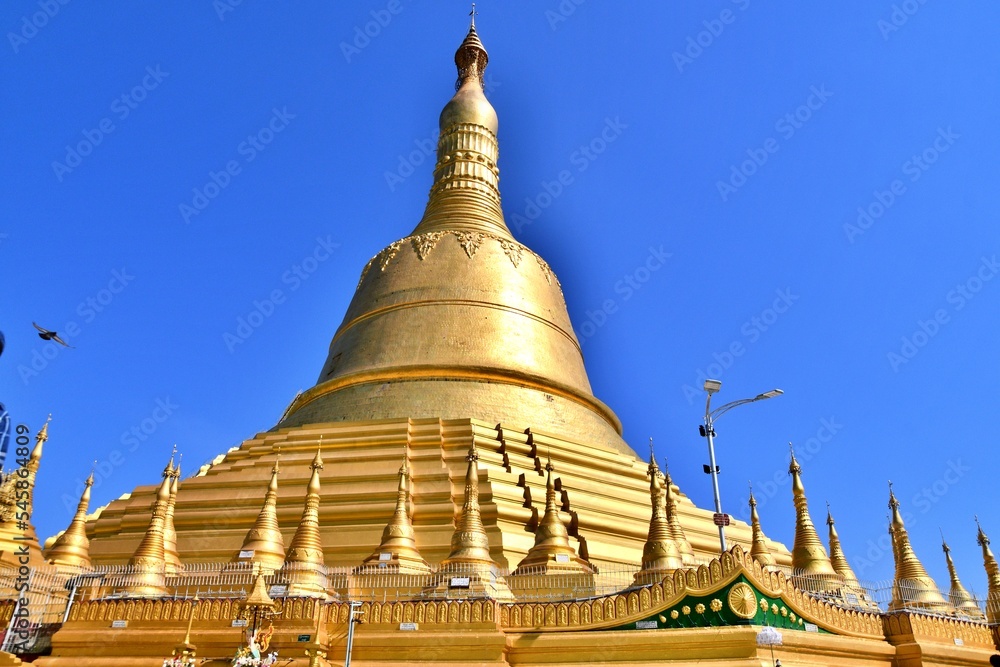 The big pagoda in Myanmar. 