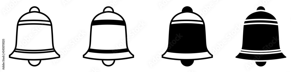 Bell icon vector set. Notification illustration sign collection. alarm symbol. buzzer logo. Bell icon vector set. Notification illustration sign collection. alarm symbol. buzzer logo.