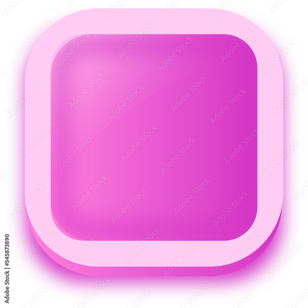 Square shape buttons in pink colors. User interface element illustration. Square shape buttons in pink colors. User interface element illustration.