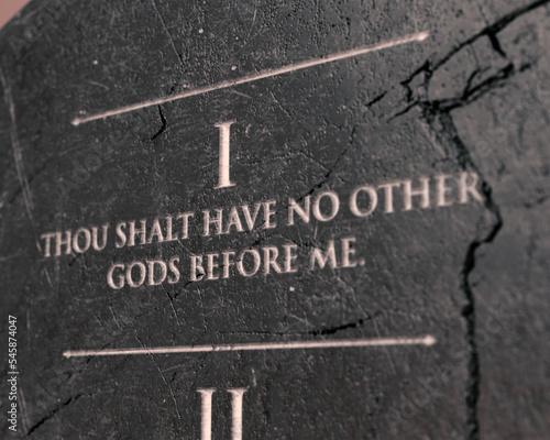Tableau sur toile First Commandment