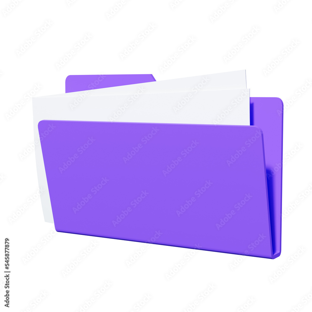 3D Blue Folder Icon. 3D File Icon 3D Blue Folder Icon. 3D File Icon