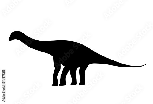 silhouette of a dinosaur on a white background