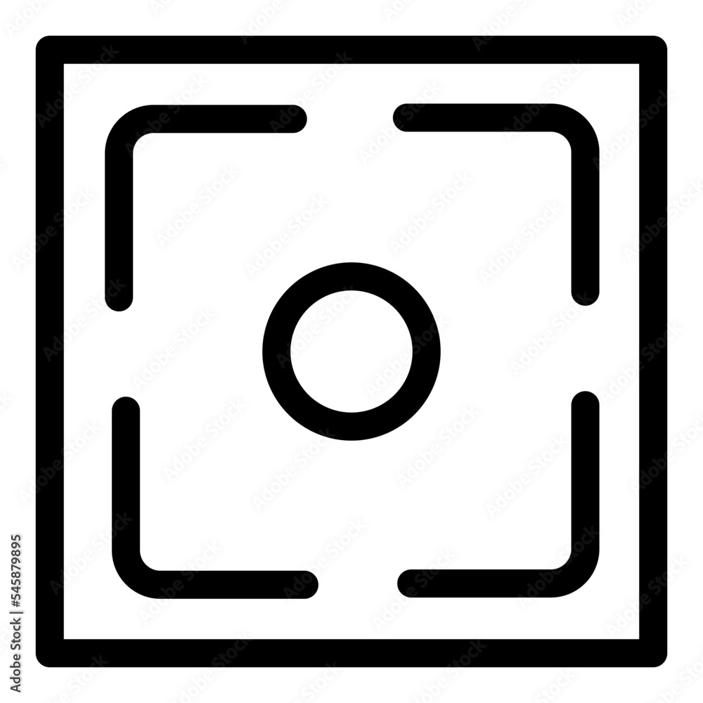 Camera Center Digital Focus Photography Icon Camera Center Digital Focus Photography Icon