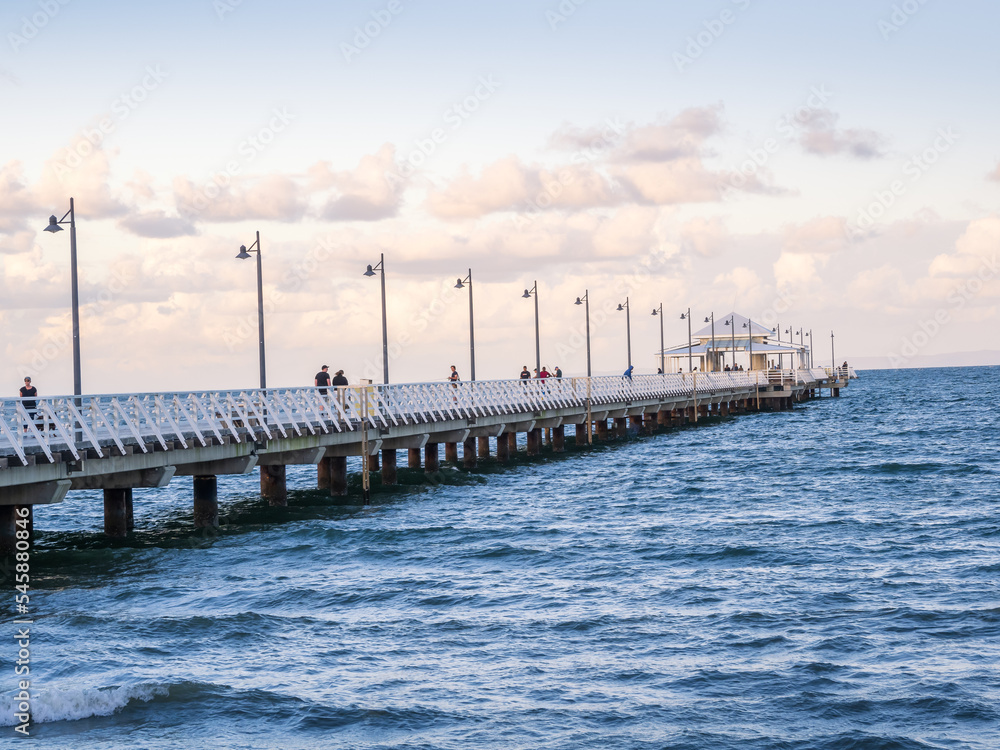pier on the sea in the afternoon