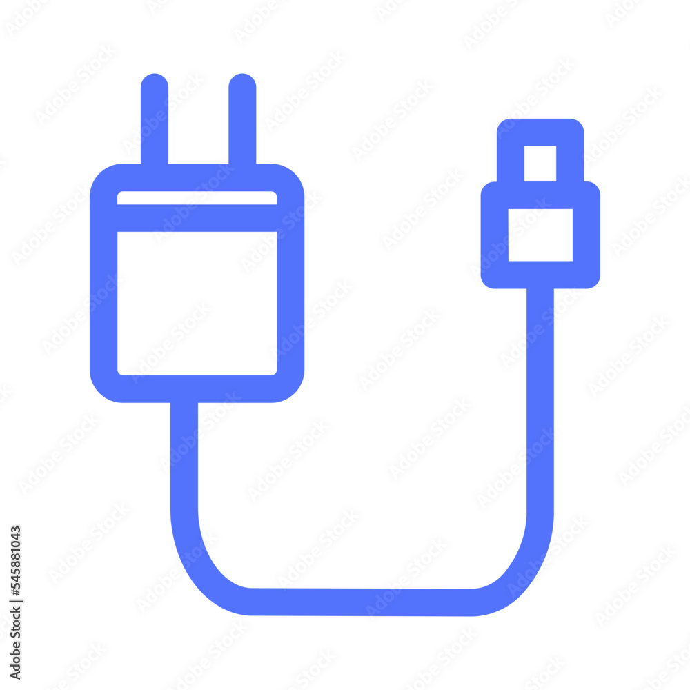Charger Charging Cable Electricity Energy Plug Power Icon