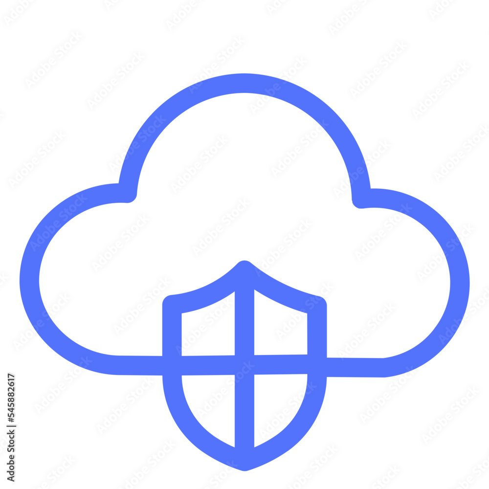 Cloud Protection Secure Security Server Shield Storage Icon Cloud Protection Secure Security Server Shield Storage Icon