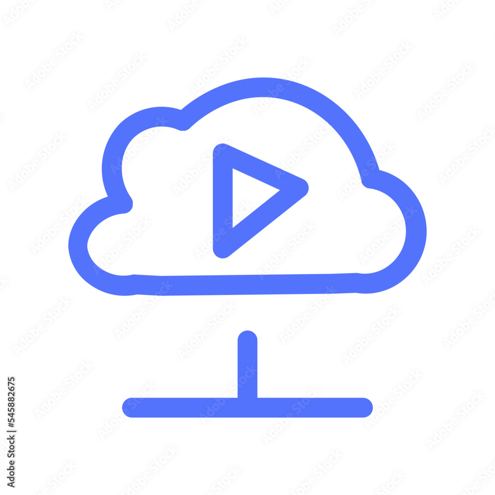 Obraz premium Cloud Video Vpn Icon