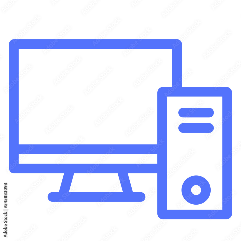 Computer Desktop Device Online Technology Icon Computer Desktop Device Online Technology Icon