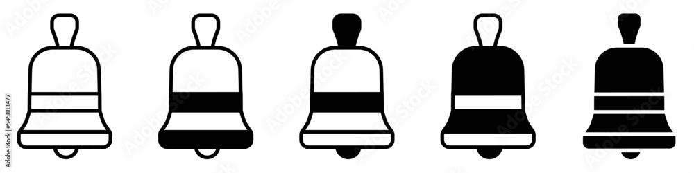 Bell icon vector set. Notification illustration sign collection. alarm symbol. buzzer logo. Bell icon vector set. Notification illustration sign collection. alarm symbol. buzzer logo.