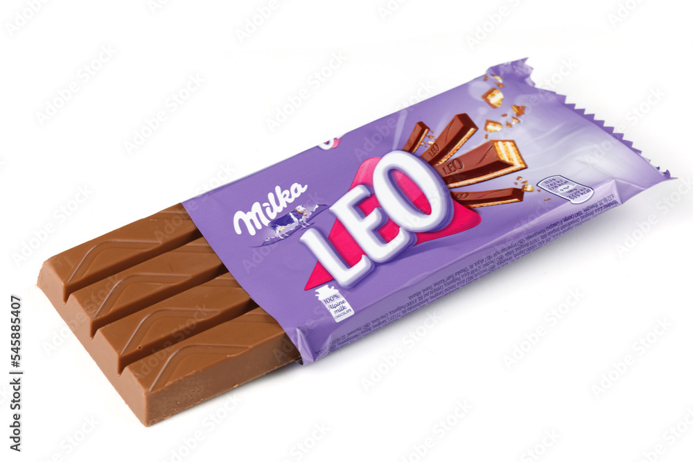LVIV, UKRAINE - November 01, 2022: Milka leo chocolate Photos | Adobe Stock