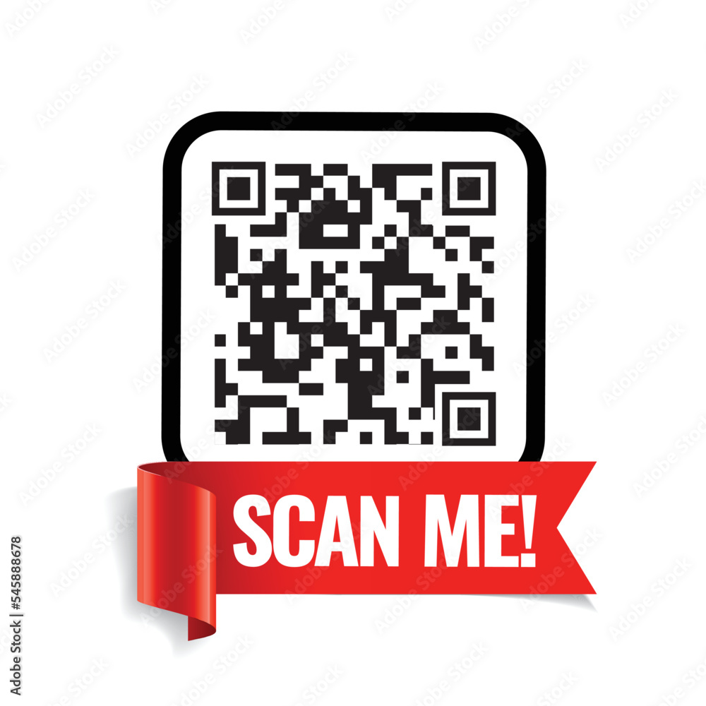 Scan me icon. Symbol or emblem. vector Scan me icon. Symbol or emblem. vector