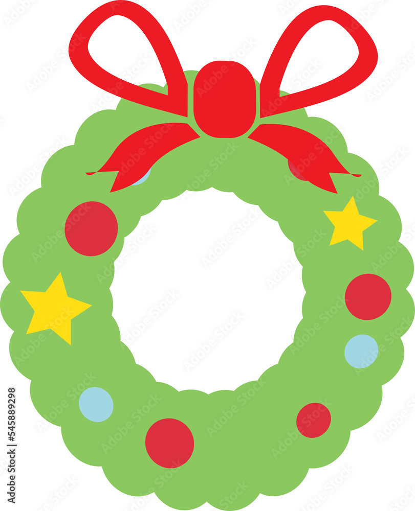 Christmas equipment set for celebration concept Christmas equipment set for celebration concept