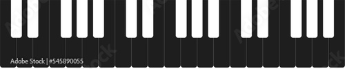 Keyboards of a keyboard musical instrument with inversion color, 3 octaves piano key piano synthesizer photo