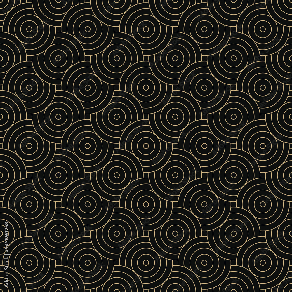 Geometric pattern vector background with circles 