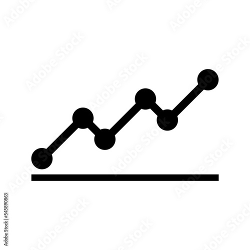 Rising graph icon