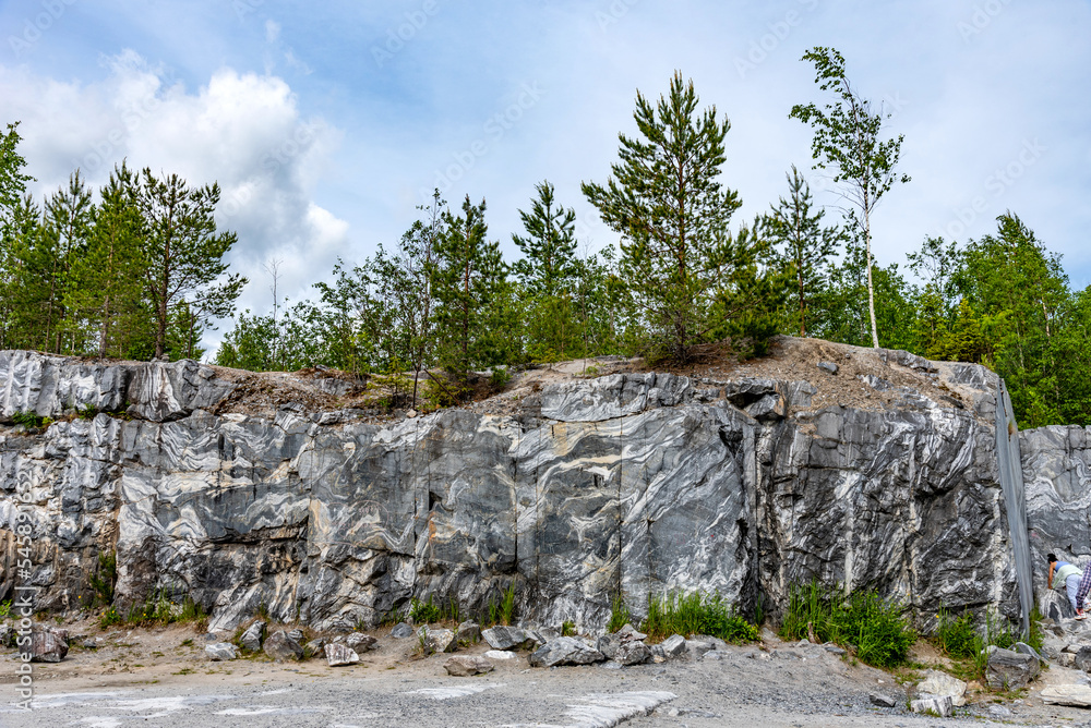 Italian Quarry in Ruskeala Mountain Park in Republic of Karelia. Italian Quarry in Ruskeala Mountain Park in Republic of Karelia.