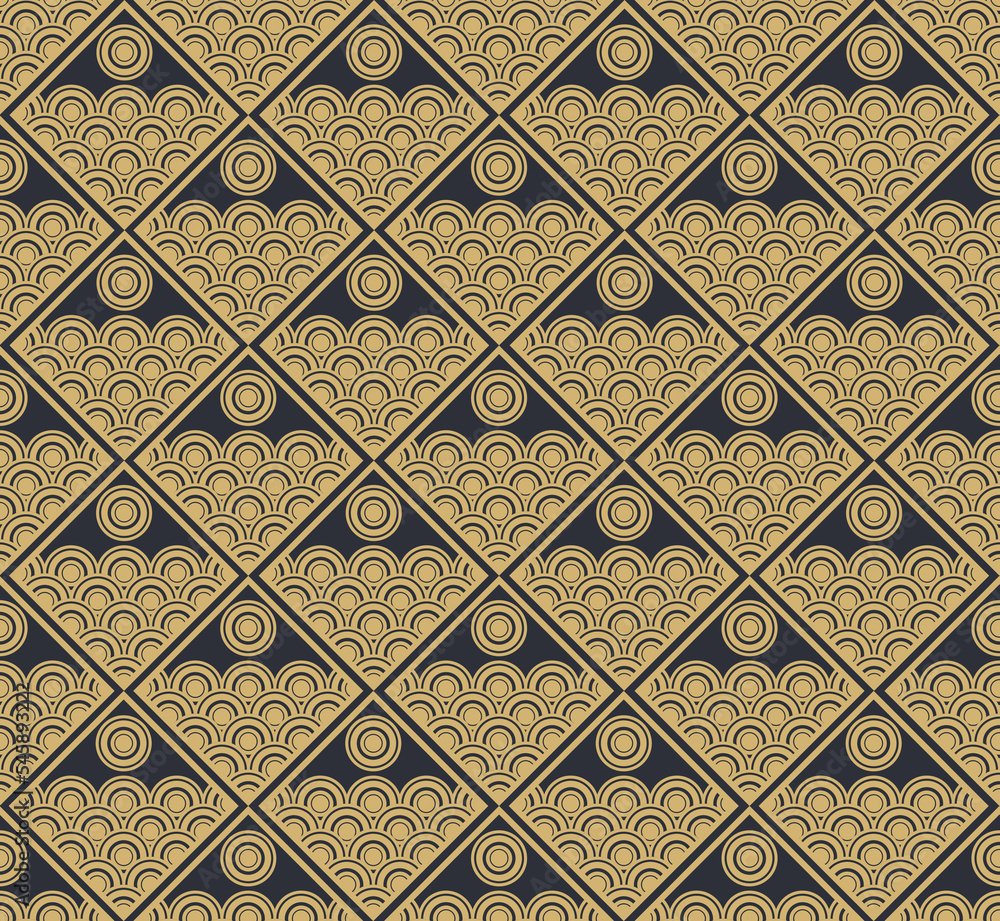 Geometric seamless pattern wallpaper vector design