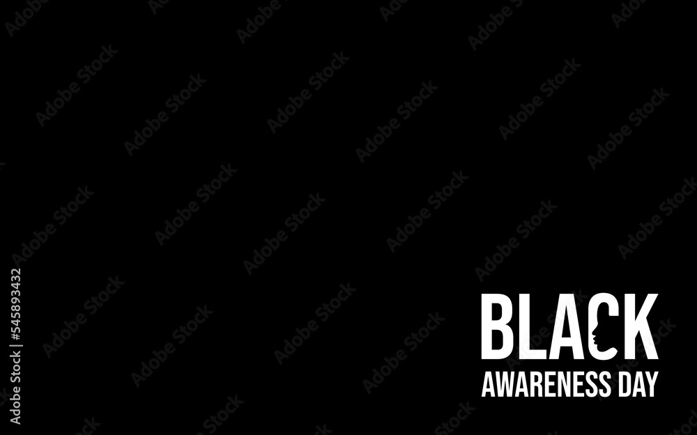 Fototapeta premium graphic image of commemorating Black Awareness Day with empty space. vector base.