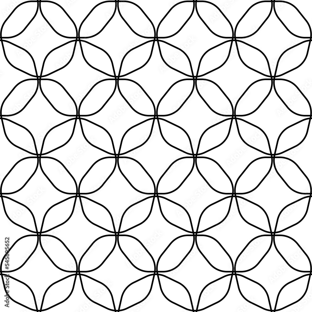 Fototapeta premium Simple seamless pattern of black chains