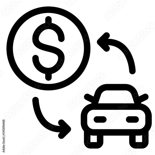 car rent vector icon