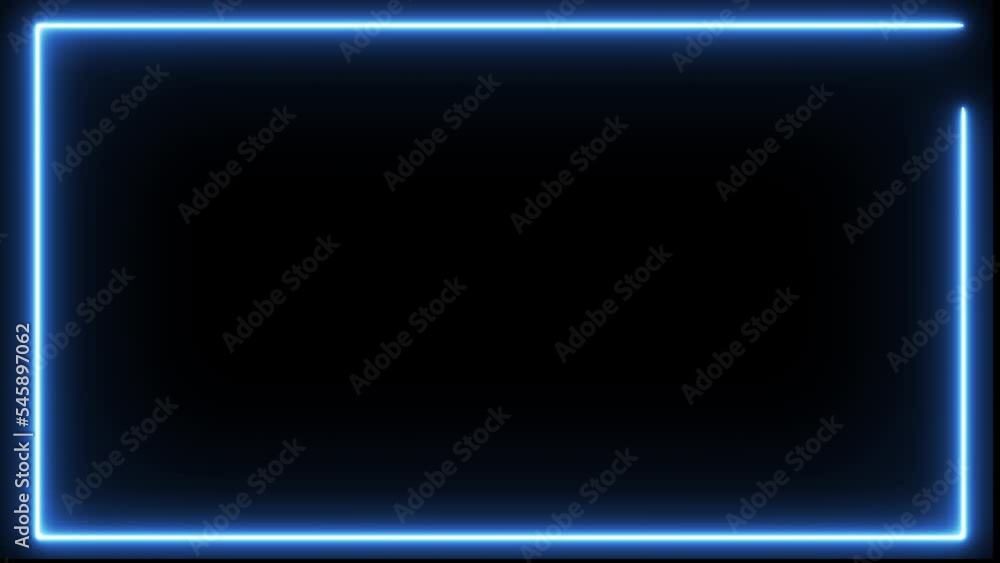 Flickering Glowing Light Neon Box Sign motion graphic Flickering Glowing Light Neon Box Sign motion graphic