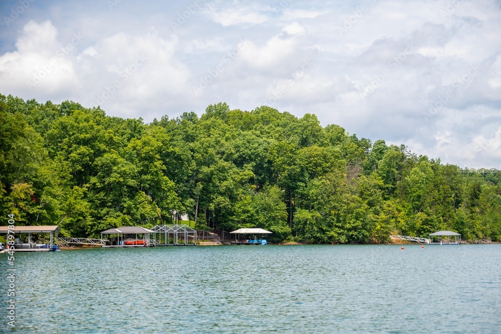 An overlooking view in Seneca, South Carolina