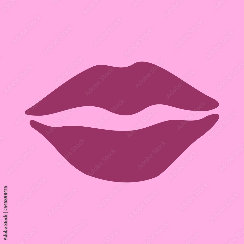 illustration of a lips illustration of a lips