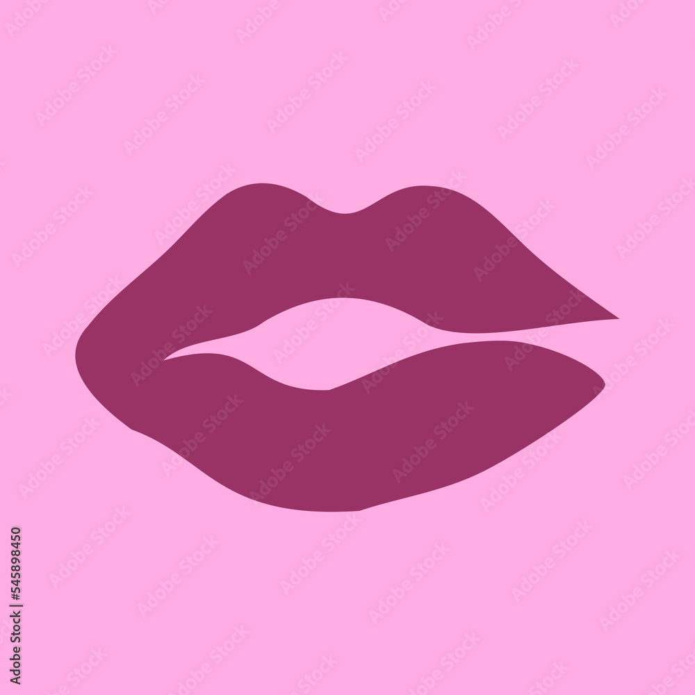 lips isolated on white background lips isolated on white background
