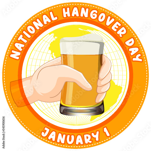 National hangover day January icon