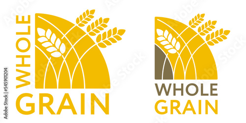 Whole Grain sticker for bottom left of packaging 