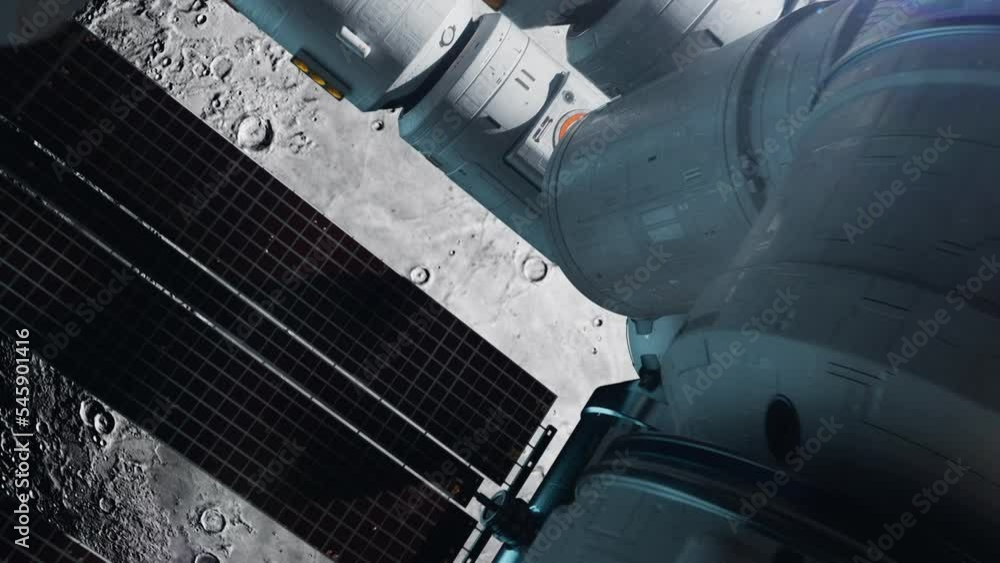 the space station is approaching the moon at high speed . the concept of exploring new planets and satellites the search for new life forms the space station is approaching the moon at high speed . the concept of exploring new planets and satellites the search for new life forms