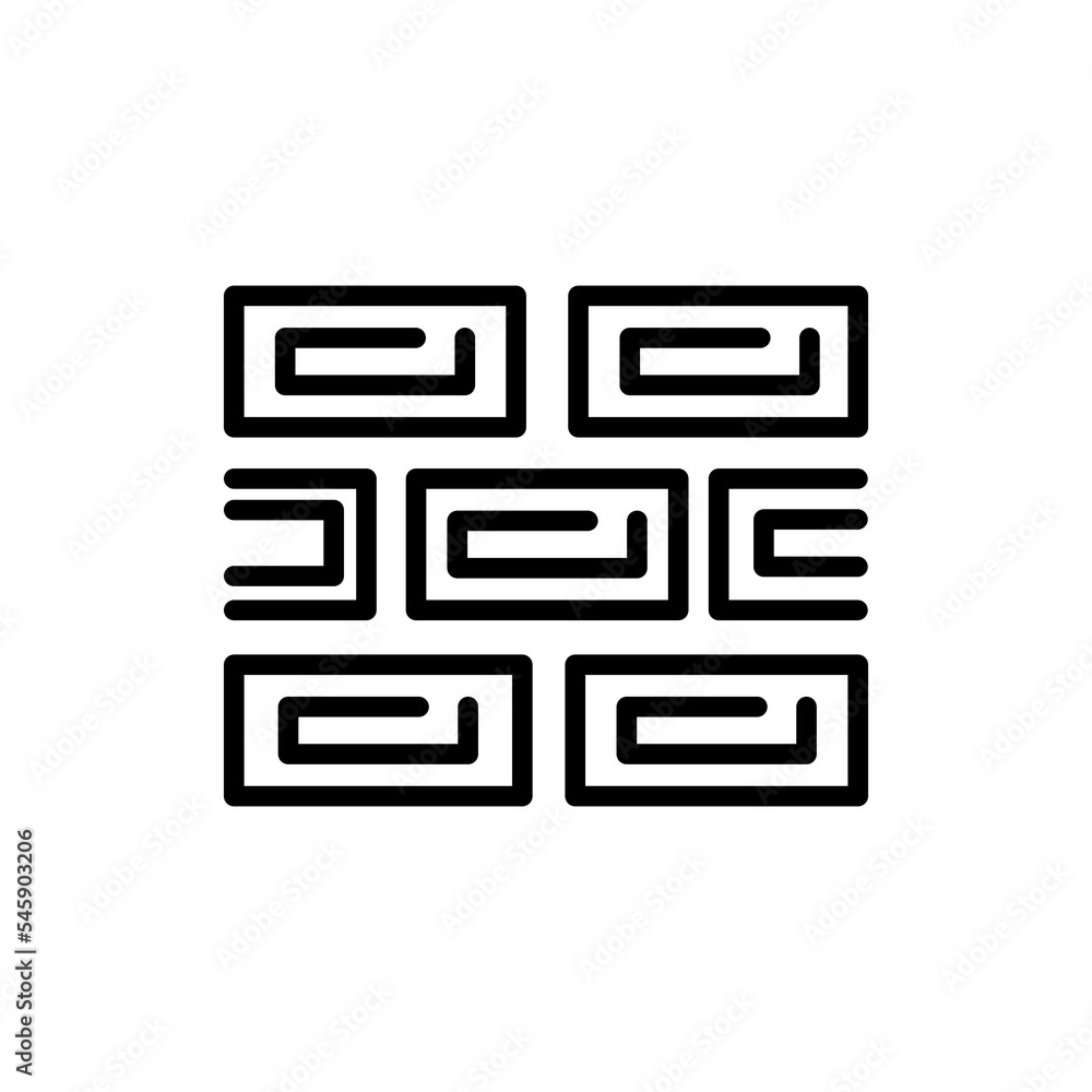 Sidewalk tile olor line icon. Road construction. Sidewalk tile olor line icon. Road construction.