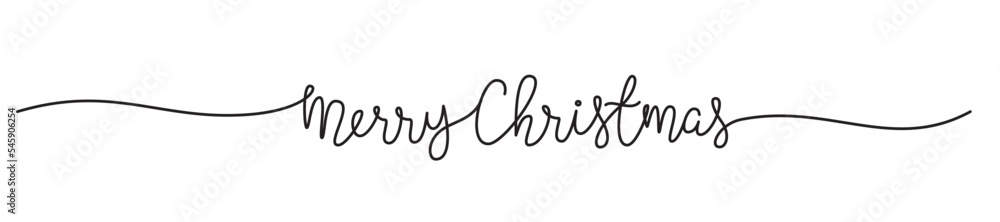 Merry Christmas lettering banner with snow flake Merry Christmas lettering banner with snow flake