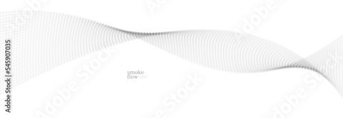 Abstract vector smoke background, wave of flowing circles particles, light grey abstract illustration, smooth and soft design, relaxing image.