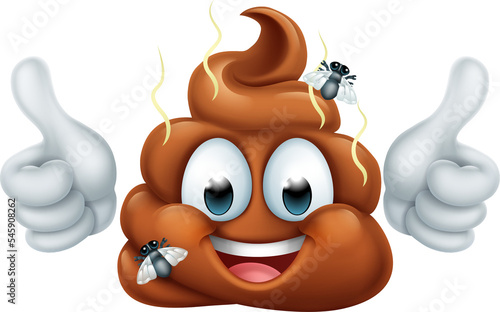 Happy Poop Poo Emoticon Poomoji Emoji Icon photo