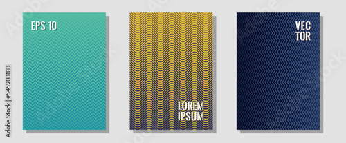 Abstract shapes of multiple lines halftone patterns.