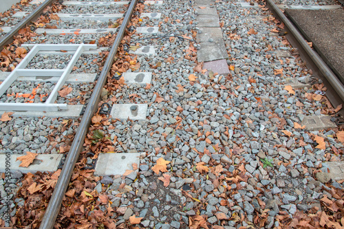 Subway Lines At The Boshuizenstraat At Amsterdam The Netherlands 27-10-2019 photo