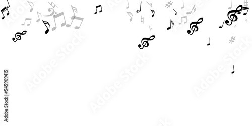 Musical notes cartoon vector design. Sound