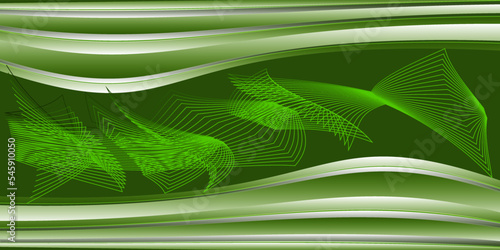 Dark green abstract background. Contain sage shapes for wallpaper oder business card.
