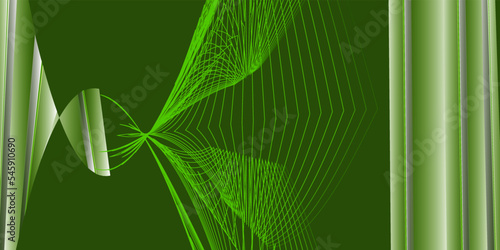 Dark green abstract background. Contain sage shapes for wallpaper oder business card.