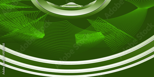 Dark green abstract background. Contain sage shapes for wallpaper oder business card.