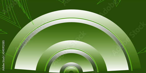Dark green abstract background. Contain sage shapes for wallpaper oder business card.